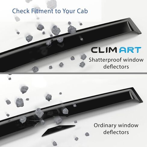 CLIM ART in-Channel Incredibly Durable Rain Guards for Mazda CX-50 2023-2026, Original Window Deflectors, Vent Window Visors, Vent Deflector, 4 pcs. - 623434 in Kuwait