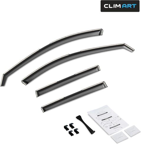 CLIM ART in-Channel Incredibly Durable Rain Guards for Mazda CX-50 2023-2026, Original Window Deflectors, Vent Window Visors, Vent Deflector, 4 pcs. - 623434 in Kuwait