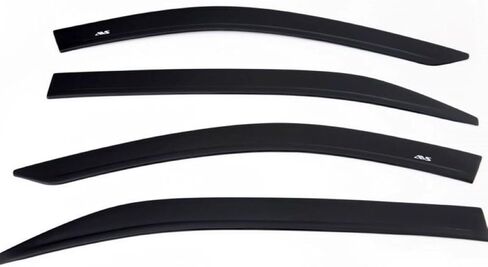 Auto Ventshade [AVS] Low Profile Rain Guards for 2022-2025 Rivian R1T | Window Vent Visors, 4 pcs. - Dark Smoke | 894108 in Saudi Arabia