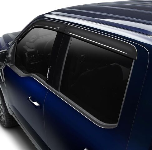 Auto Ventshade [AVS] Low Profile Rain Guards for 2022-2025 Rivian R1T | Window Vent Visors, 4 pcs. - Dark Smoke | 894108 in Saudi Arabia