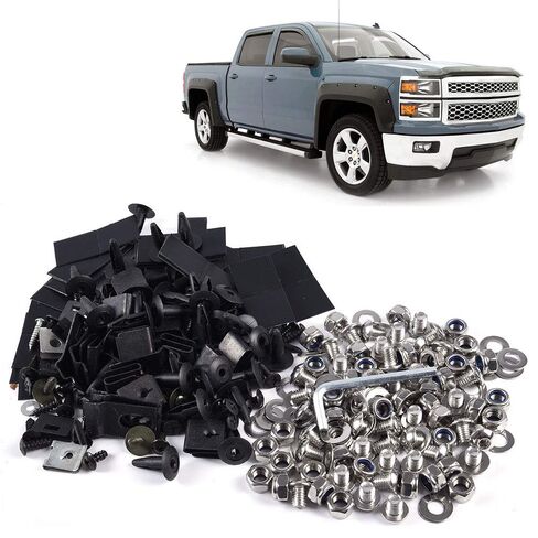 18 Variety Fender Flare Hardware Kit Screw/Bolt Fastener Compatible for Chevy Universal Pocket/Rivet Style in Saudi Arabia