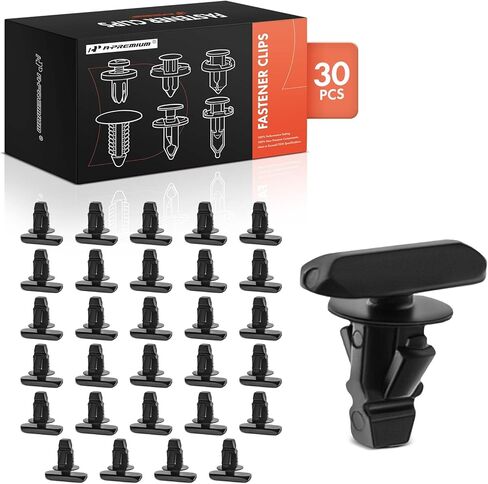 A-Premium 30PCS Weatherstrip Door Sub Seal Clips - Compatible with Honda CR-V 2017-2024, Civic 2016-2024, Accord, Pilot, HR-V, Insight, Passport, Nylon Door Inner Seal Fastener - Fits 0.18 inch Hole in Saudi Arabia