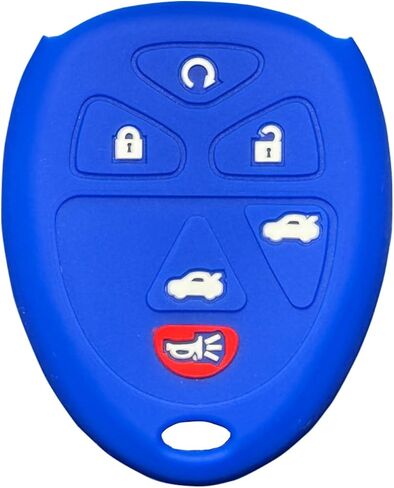Key Fob Cover for Chevy GMC: 6 Buttons Key Fob Case Fit for Chevy Tahoe Suburban GMC Yukon XL Denali 2007 2008 2009 2010 2011 2012 2013 2014丨Remote Protector 1585784 15913427 OUC60270 (BlackRed) in Saudi Arabia