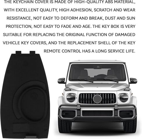 for Mercedes Key Fob Back Cover, Key Case Rear Cover Replacement for Mercedes Benz B-Class C-Class E-Class W204 3 Buttons Keys Fob Covers, Car Keys Battery Rear Shell Accessories in Kuwait
