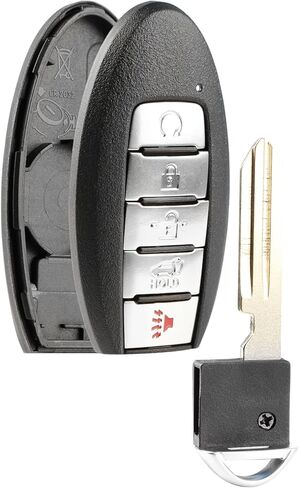 2X Key Fob Remote Shell Case Smart 5-Button Replacement for 2007 2008 2009 2010 2011 2012 2013 2014 2015 2016 2017 2018 2019 Nissan Altima Maxima Pathfinder Quest Sentra (KR5S180144014 7812D-S180014) in Saudi Arabia