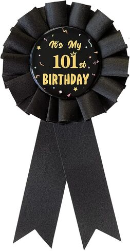 It's My 21st Birthday Pin,21 Years Old Birthday Button Pin Black Ribbon Badge for Men and Women Party Decorations HM21 in Saudi Arabia