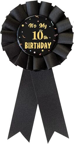 It's My 21st Birthday Pin,21 Years Old Birthday Button Pin Black Ribbon Badge for Men and Women Party Decorations HM21 in Saudi Arabia
