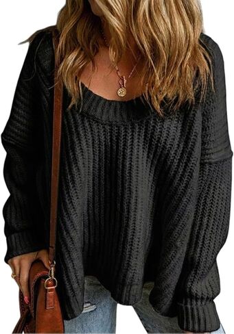 SISKIN Fall Sweater for Women Long Winter Cute Women's Oversized Boatneck Chunky One Shoulder Sweater in Kuwait