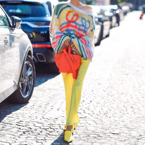 Rainbow Striped Sweater Women Coquette Oversized Batwing Long Sleeve Crochet Pullover Y2K Cottagecore Knitted Tops in Saudi Arabia