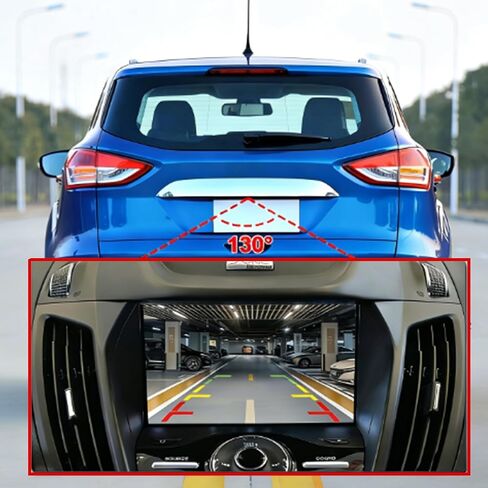 DV4T-19G490-AB Rear View Backup Camera Compatible with Ford Escape Kuga 2013-2017 Reverse Park Assist Camera Replaces DV4T19G490AB EV4T-19G490-CA EV4T19G490CA in Kuwait