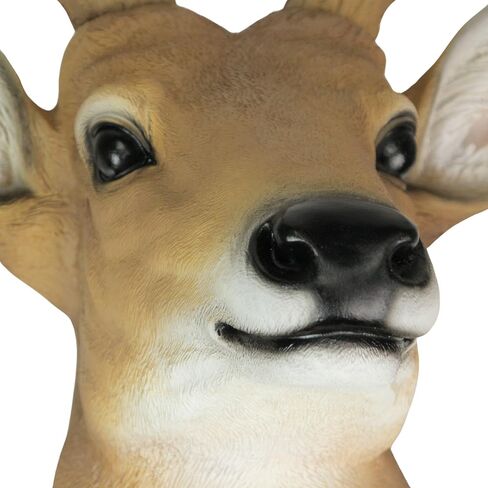 Zeckos 12 Point Buck Deer Head Bust Resin Wall Sculpture Lodge Decor Trophy Mount 23.5 Inches High in Saudi Arabia