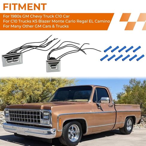 موصل ضفيرة سلك نافذة الطاقة من AUTOVIC مع مفتاح يسار يمين لسيارة 1980s GM Chevy Truck C10 Car Blazer Monte Carlo Regal EL Camino، يناسب مفاتيح نافذة باب السائق والركاب in Saudi Arabia
