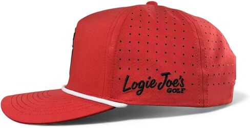 Logie Joe's Missing Milk Golf Hat | Snapback Cap | Built-in Magnetic Ball Marker Holder + Marker Included | Missing Golf Ball | Adjustable Red in Kuwait