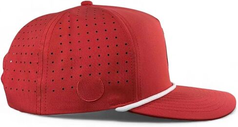 Logie Joe's Missing Milk Golf Hat | Snapback Cap | Built-in Magnetic Ball Marker Holder + Marker Included | Missing Golf Ball | Adjustable Red in Kuwait