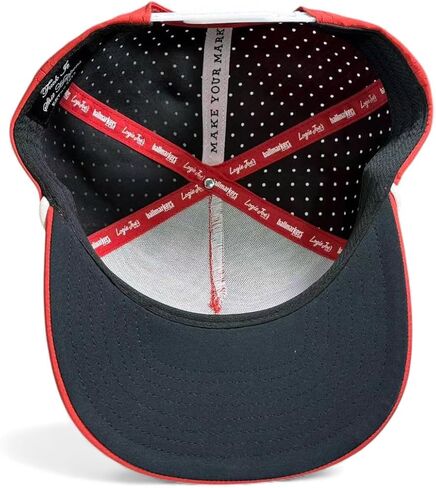 Logie Joe's Missing Milk Golf Hat | Snapback Cap | Built-in Magnetic Ball Marker Holder + Marker Included | Missing Golf Ball | Adjustable Red in Kuwait