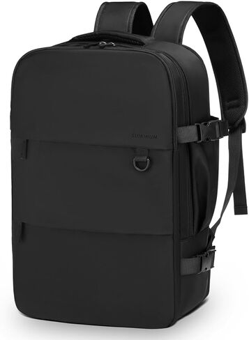 حقيبة ظهر للكمبيوتر المحمول للسفر للرجال والنساء، حقيبة ظهر بسعة 35 لترًا مع حجرة للأحذية، مقاومة للماء ومعتمدة للطيران وتناسب كمبيوتر محمول مقاس 15.6 بوصة، باللون الأسود in Kuwait