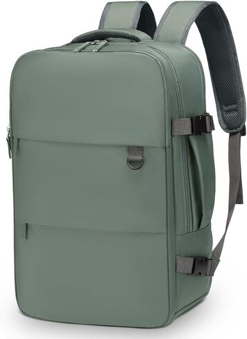 Travel Laptop Backpack for Men Women, 35L Carry on Backpack W/Shoe Compartment, Water Resistant Flight Approved Fits 15.6-inch Laptop, Black in Saudi Arabia