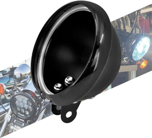 دراجة نارية 5.75 بوصة المصباح الإسكان دلو 5-3/4 بوصة الإسكان حامل غطاء الشواية أسود متوافق مع قطع غيار الدراجات النارية السيارات بجولة in Kuwait