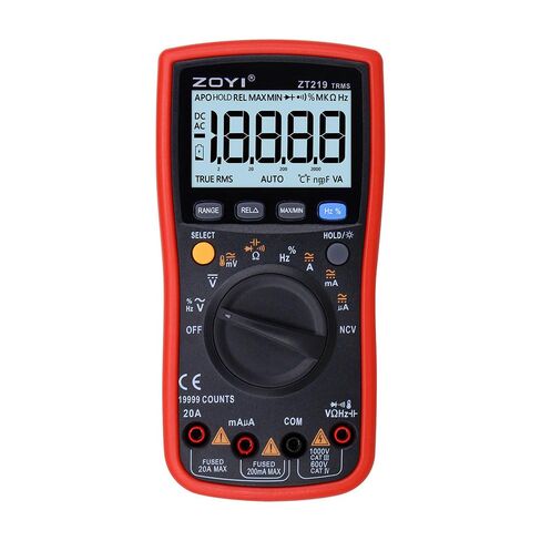 ZOYI ZT219 True RMS Digital Multimeter 19999 Counts, Auto ranging NCV, Temperature, Capacitance, Frequency Duty Cycle Tester, with Backlight Data Hold in Kuwait