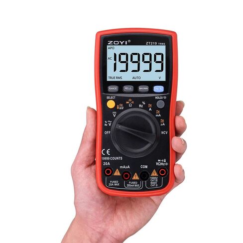 ZOYI ZT219 True RMS Digital Multimeter 19999 Counts, Auto ranging NCV, Temperature, Capacitance, Frequency Duty Cycle Tester, with Backlight Data Hold in Kuwait
