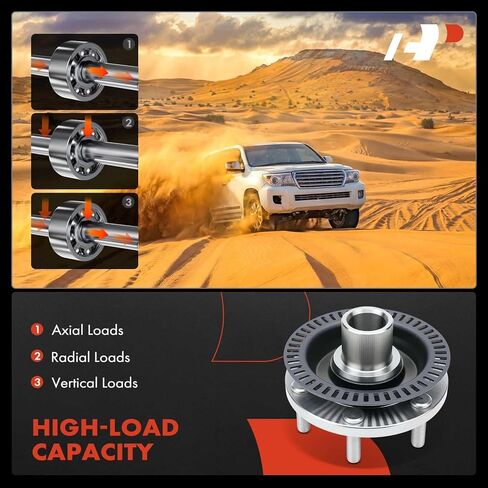 محمل العجلة الأمامية الممتازة ومجموعة المحور مع 6 عروة متوافقة مع Kia Borrego 2009 2010 2011، 4WD in Saudi Arabia