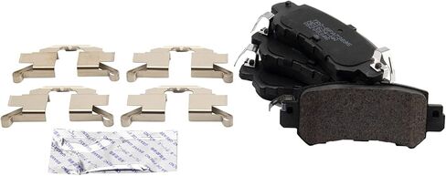 TRQ Rear Brake Pad and Rotor Set Semi Metallic Rotors Calipers Compatible with 2013-2015 Mazda CX-5 in Saudi Arabia