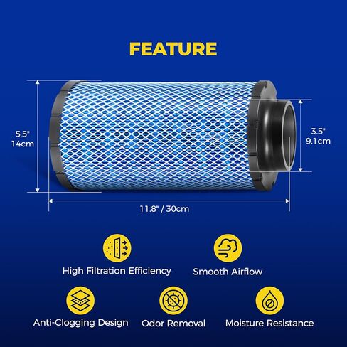 Philtop Powersports Air Filter, Replacement polaris air filter 1241084 for Compatible with Polaris RZR 1000 XP Mesh XP4/Turbo S/R/Pro XP/RS1 2014-2023 Premium polaris air filter, Pack of 2 in Kuwait