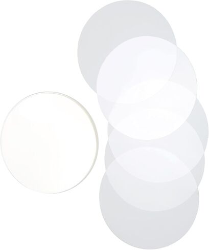 100PCS Badge Films, Badge Components, Plastic Circle Mylars Protective Cover Transparent Film Button Maker Parts (58MM) in Kuwait