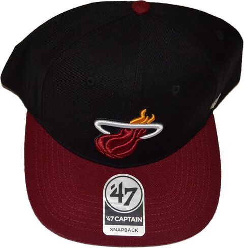 47 Los Angeles Lakers 2-Tone Script Sure Shot Captain Adjustable Snapback Cap - NBA, Flat Bill Baseball Hat Black in Saudi Arabia