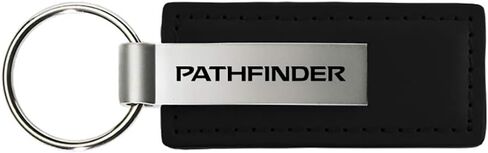 Au-Tomotive Gold, INC. Compatible With Nissan Pathfinder Black Leather Key Chain in Saudi Arabia