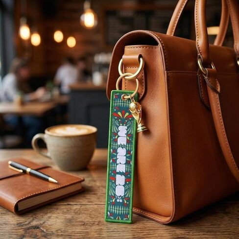 FIFA Official World Cup 2026 Collectible Keychain – "CAN·MEX·USA" Embroidered Fabric Key Fob with 3D Mini Trophy – 6.2 Inch Premium Tri-Nation Host Edition for Keys, Backpacks & Luggage in Kuwait