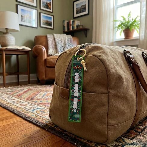 FIFA Official World Cup 2026 Collectible Keychain – "CAN·MEX·USA" Embroidered Fabric Key Fob with 3D Mini Trophy – 6.2 Inch Premium Tri-Nation Host Edition for Keys, Backpacks & Luggage in Kuwait