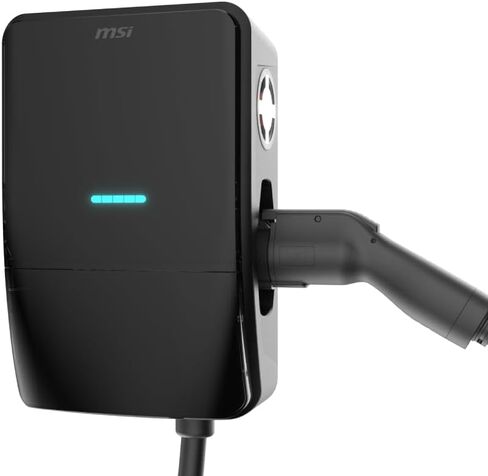 MSI EV Life Type 1 (J1772) Hardwired Level 2 Charger, 240V, 60A, 14.4 kW, IP55 Rated Water and Dust Resistant, IK08 Impact Resistant, UL2594 Certified, Energy Star in Saudi Arabia