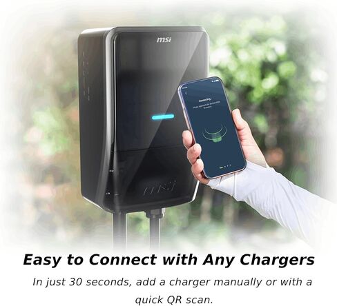 MSI EV Life Type 1 (J1772) Hardwired Level 2 Charger, 240V, 60A, 14.4 kW, IP55 Rated Water and Dust Resistant, IK08 Impact Resistant, UL2594 Certified, Energy Star in Saudi Arabia