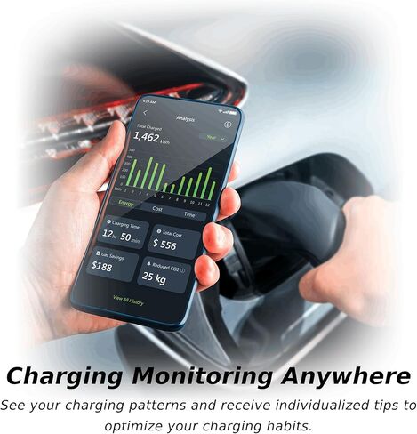 MSI EV Life Type 1 (J1772) Hardwired Level 2 Charger, 240V, 60A, 14.4 kW, IP55 Rated Water and Dust Resistant, IK08 Impact Resistant, UL2594 Certified, Energy Star in Saudi Arabia
