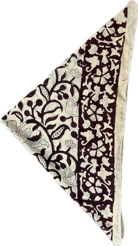 باندانا وشاح اليدوية كتلة اليد عصابات طباعة الأزهار - اليدوية القطن العضوي باندانا أنيقة كتلة اليد طباعة عصابات الرقبة وشاح للرجال والنساء in Kuwait