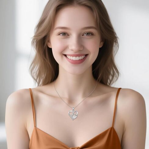 LUHE Animal Necklace for Women Sterling Silver Animal Pendant Necklace Cute Jewelry Gifts for Women in Saudi Arabia