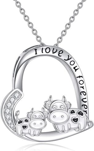 LUHE Animal Necklace for Women Sterling Silver Animal Pendant Necklace Cute Jewelry Gifts for Women in Saudi Arabia