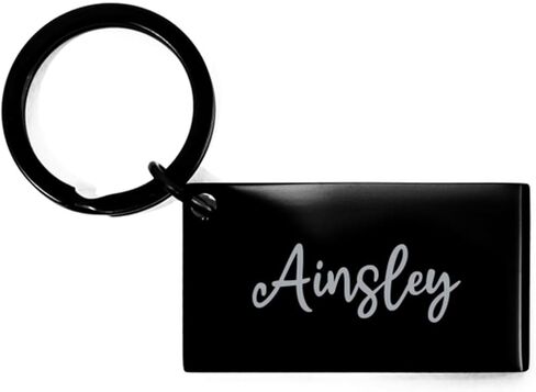 Ainsley Keychain Personalized Name Gifts for Ainsley Girls Women Her Birthday Christmas Stainless Steel Key Chain in Saudi Arabia