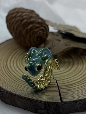 Vintage 3D Lizard Adjustable Open Rings Cute Animal Punk Style Whimsical lizard Rings for Women Funky Animal Gifts for women in Saudi Arabia