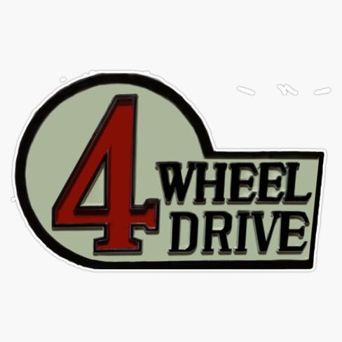 FJ40 Land Cruiser Four Wheel Drive Emblem Window Bumper Sticker Decal 5" in Saudi Arabia