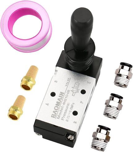 Baomain Manual Hand Lever Control Valve 4H210-08 G1/4" Air Inlet 5 Way 2 Position in Saudi Arabia