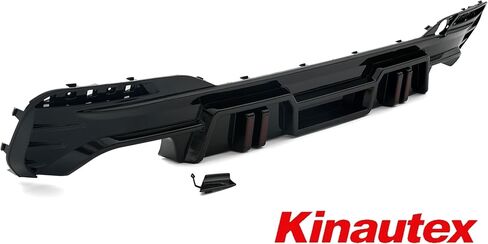 Rear Bumper Diffuser Lip Splitter with LED Light for 2018–2023 BMW 5 Series G30 530i 540i 530e Sedan, Replacement Accessories for BMW G30 in Kuwait