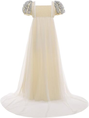 فستان ريجنسي نسائي بخصر إمبراطوري طويل زي عصر ريجنسي in Kuwait