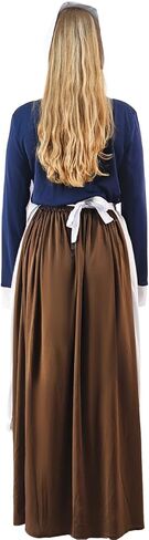 EraSpooky Womens Pilgrim Costume Adult Thanksgiving Day Puritan Outfits in Saudi Arabia