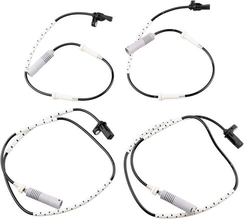 ABS Wheel Speed Sensor Front Rear Left Right fit for 2008 2009 2010 2011 2012 2013 BMW 128i 328i, 2006 BMW 323i 325i, Driver and Passenger Side, ALS463 ALS449, 4pcs in Saudi Arabia