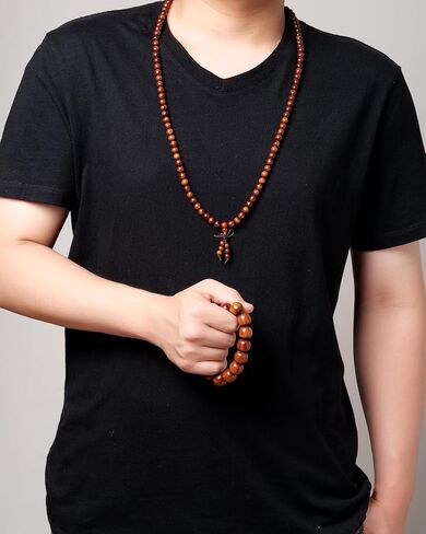 Traditional Wooden Prayer Beads Bracelet for Men or Women Beads Dia.18mm 16mm 15mm,1pc/lot (Dia.16mmBeads) in Saudi Arabia