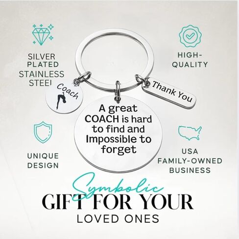 Sportybella Diving Coach Keychain Gift – “A Great Coach Is Hard to Find and Impossible to Forget", Swimming Jewelry, Swim Team Coaches, Swim Coaches Gift in Saudi Arabia