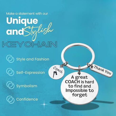 Sportybella Diving Coach Keychain Gift – “A Great Coach Is Hard to Find and Impossible to Forget", Swimming Jewelry, Swim Team Coaches, Swim Coaches Gift in Saudi Arabia