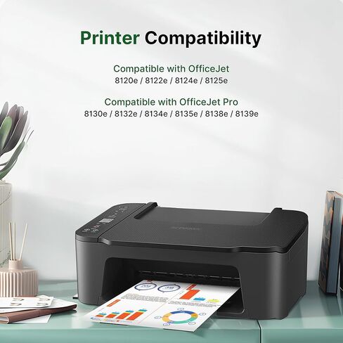 923 Ink Cartridges for HP Printers Compatible for HP 923 Ink Cartridges HP923 for HP Officejet Pro 8130e 8120e 8135e 8139e 8120e 8125e Printers (4 Pack 923 Ink Black Cyan Magenta Yellow Without Chip) in Kuwait